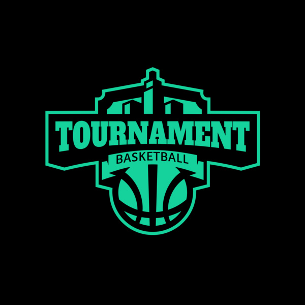 Tournament Basketball logo template Thumbnail
