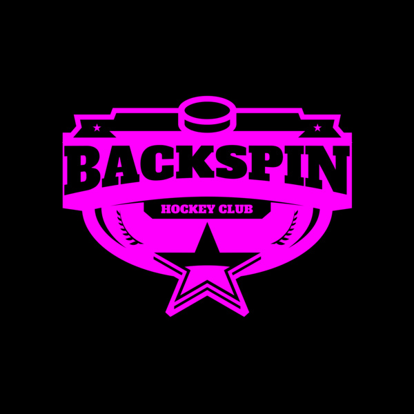 Backspin Hockey Club logo template Thumbnail