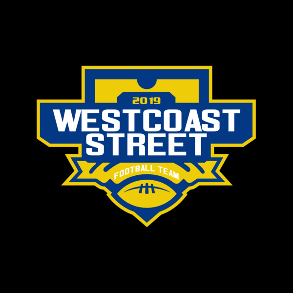West Coast Street Football League logo template Thumbnail