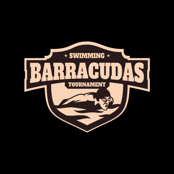 Barracudas Swimming Tournament logo template Thumbnail