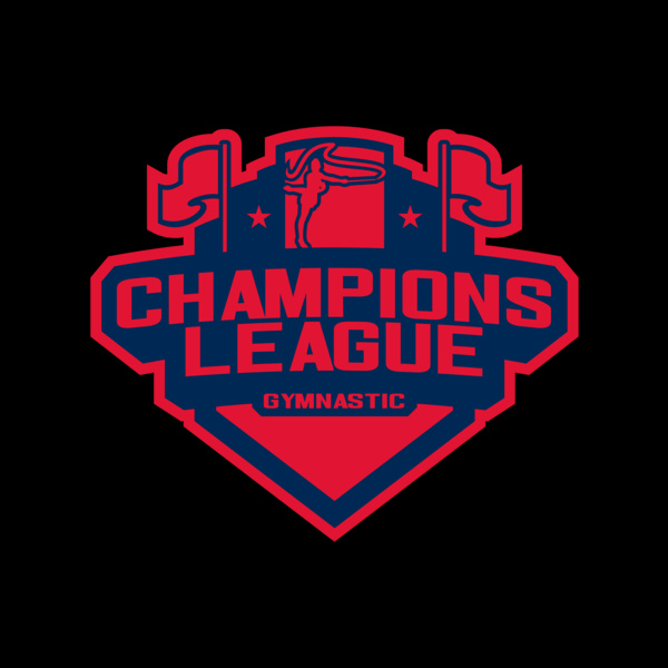 Champions League Gymnastic logo template Thumbnail