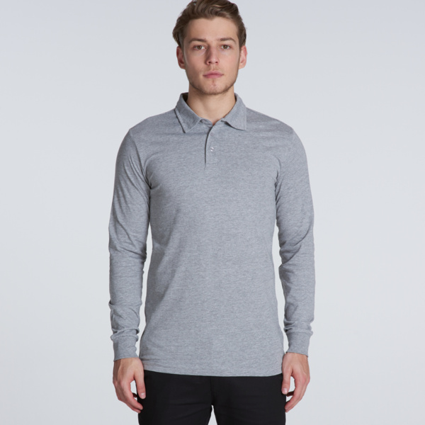 AS Colour Mens Chad Longsleeve Polo Thumbnail